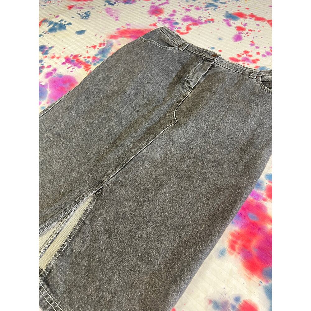 1990s Vintage Denim Midi Skirt main image 0